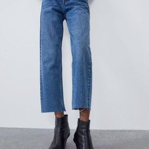 Zara High Rise Straight Jean (US2 / EUR 34)
